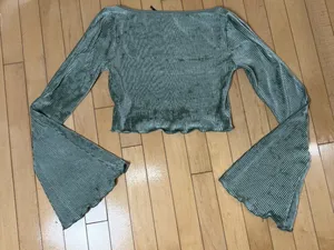 Urban Outfitters Out From Under Velvet Ribbed Square Neck Size Small Green thumbnail 7