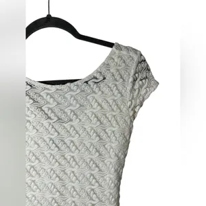 Apt. 9 Women’s Lace Overlay Sheath Dress White Cap Sleeve‎ Size XS thumbnail 3