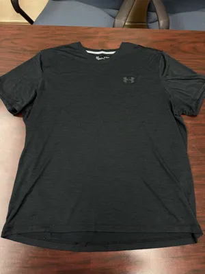 Under Armour Mens Loose Fit Heatgear Black Short Sleeve Tee Size X-Large thumbnail 1