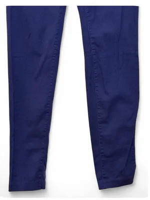 H&M Women’s Navy High Rise Side Zip Stretch Skinny Ankle Pants size 6 thumbnail 8