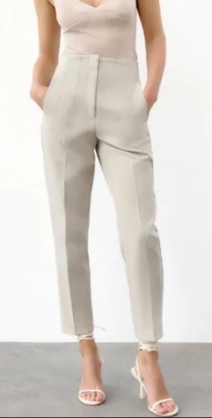 ZARA Pleated Pants High-Waisted thumbnail 1