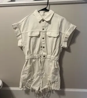 Lane 201 Denim Romper thumbnail 2