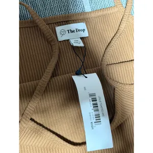 The Drop Leslie Toasted Brown Ribbed Midi Dress XXS Side Slit‎ NWT thumbnail 5