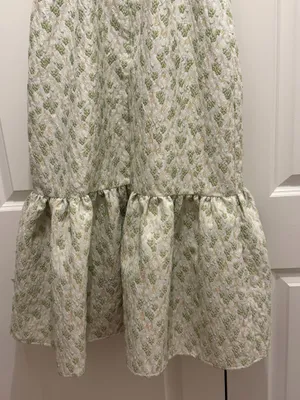 Green floral midi dress size small thumbnail 8