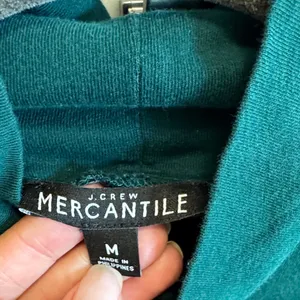 J. Crew Dark Green Turtleneck Top thumbnail 3