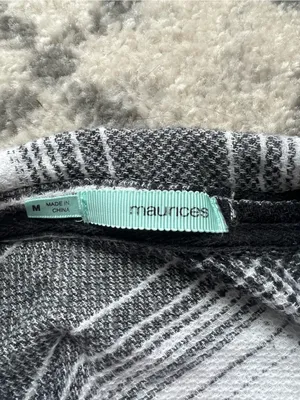 Black and White Plaid Top thumbnail 3