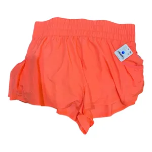 Free People Movement Get Your Flirt On Neon Coral Tennis or Pickleball Shorts thumbnail 2
