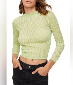 Mango textured long sleeve thumbnail 1