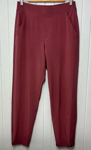 Athleta‎ Women's Rich Red -Maroon Straight Leg Pants Size 6 thumbnail 1