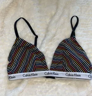 Calvin Klein Striped Bralette thumbnail 1
