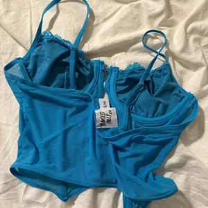 Princess Polly Blue Corset Top thumbnail 2