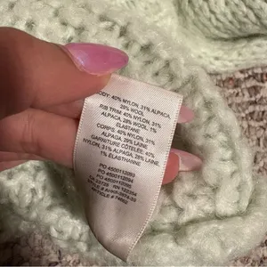Aritzia Wilfred Le Fou Shimmy Sweater Ginger Mint Alpaca Wool Blend- Size Small thumbnail 11
