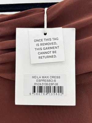 Runaway The Label Meila Maxi Dress in Espresso thumbnail 7