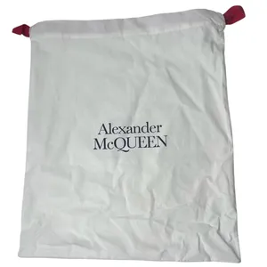 Alexander McQueen AMQ Authentic Large White Cotton Purse Bag Shoe Dustbag thumbnail 1