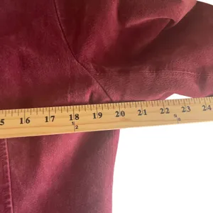 Bagatelle‎ Women's Size Large Vintage 90s Red Leather Bomber Jacket thumbnail 7