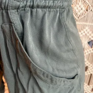 Harper Olive Green Vest with Waist Tie thumbnail 2