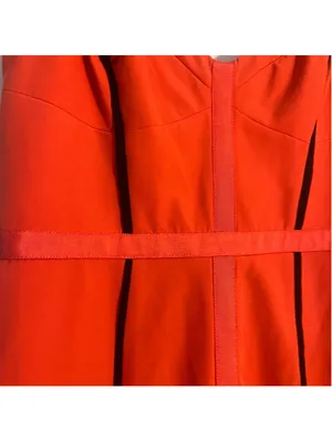 Rebecca Minkoff Orange Sheath Dress Size 0 Adjustable Straps thumbnail 2