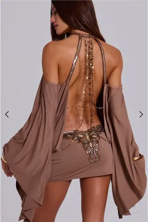 Jaded London Alula Embellished Butterfly Mini Dress thumbnail 2