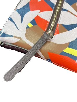 Kate Spade NY woms blue red floral crossbody handbag 9.5"x10.5x2" SKU 10-045 thumbnail 4