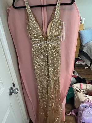 Jovani GOLD PROM DRESS thumbnail 2