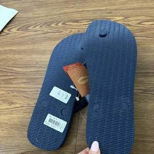NEW Havaianas Navy Blue Slim Flip Flops Size 9/10 US thumbnail 3