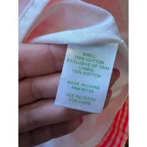 Lilly Pulitzer Pink Gingham Strapless Peplum‎ Mini Dress Size 0 Cotton Preppy thumbnail 8