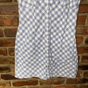 Saylor Gray White Gingham Plaid Hadleigh Mini Dress Women's Size Medium thumbnail 4