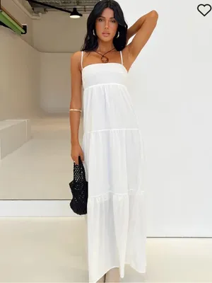 Princess Polly Warrego Maxi Dress in White Size 4 New with tag thumbnail 2