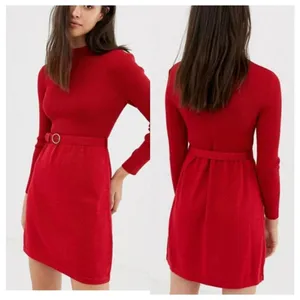 Free People red French Girl dress thumbnail 2