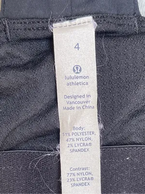 Lululemon tank bra top Heathered grey/black activewear loungewear gym yoga 4 thumbnail 5