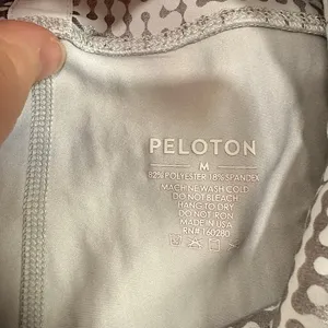 Peloton Womens‎ Metallic Silver Geometric Dot High Waist Workout Leggings Size M thumbnail 5