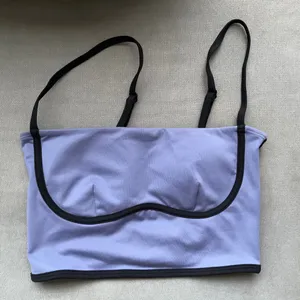 Alo Yoga Airbrush Streamlined Bra Tank Infinity Blue/Black S thumbnail 2