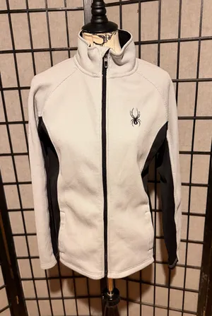 Spyder bicolor textured granular sport athletic outdoor fit winter soft inside thumbnail 1