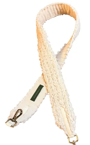 Anthropologie Sherpa Boucle Detachable Bag Strap Cream Texture Purse Replacement thumbnail 1