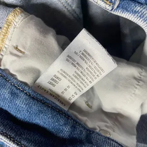 American Eagle Blue Distressed Denim Curvy Mom Jeans Women's Size 10 Short thumbnail 5