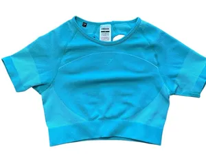 Gymshark Ultra Seamless Crop Top in Spearmint Green Size Small thumbnail 1