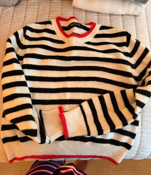 Shein Striped Sweater Knit thumbnail 1