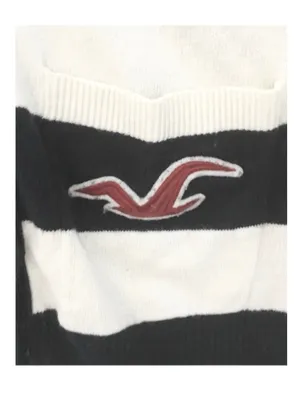 Hollister ★ Varsity Collegiate Rugby Stripe Cardigan Sweater ★ Navy White ★ S thumbnail 9