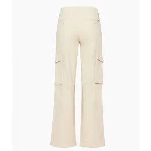 Aritzia TNA Troop Cream Ivory Cargo Utility Straight Leg Pants Size 2 thumbnail 3