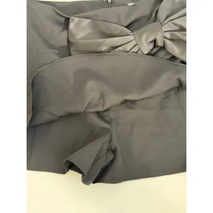 INA Black Big Bow Mini Skirt NWT size large thumbnail 5
