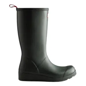 Hunter Womens Play Tall Boots in Dark Green, Size 9 thumbnail 1