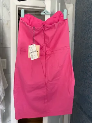 superdown pink strapless dress thumbnail 2