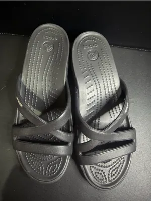 Crocs Black Criss Cross Sandals thumbnail 2