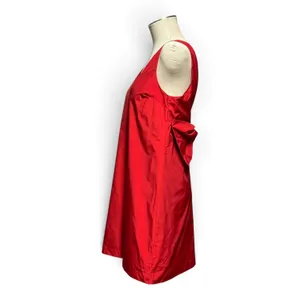 Hyacinth House Tuckernuck Bow Bella Mini Dress Sleeveless V-Neck Red Small thumbnail 4