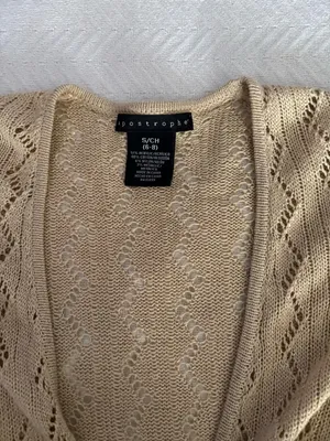 NWT Apostrophe knit cropped sweater size small thumbnail 2