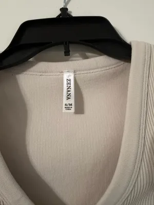 Zenana Outfitters Top Crop Ribbed thumbnail 2