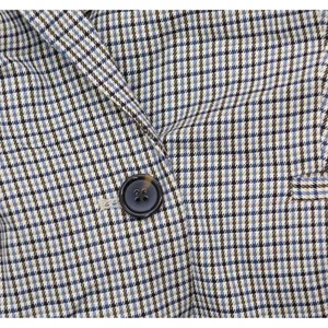 NWT Mango Double-Breasted Check Blazer Coat Jacket Charlotte Brown Multi 2XL thumbnail 7