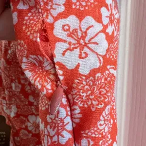 ANTHROPOLOGIE FOREVER THAT GIRL Puff Sleeve Floral Mini Dress Orange‎ thumbnail 9