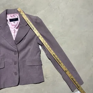 Vintage Juicy Couture Jeans Purple Corduroy Blazer Pink Lining M 90s Y2K Preppy thumbnail 6