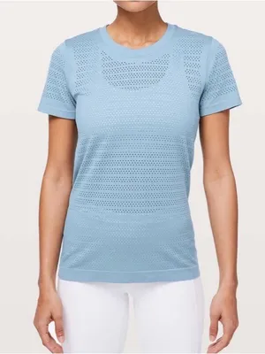 Lululemon Breeze By Short Sleeve *Squad Cascade Blue / Cascade Blue! thumbnail 1